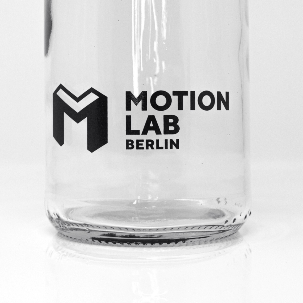 Trinkflasche Motion Lab Siebdruck