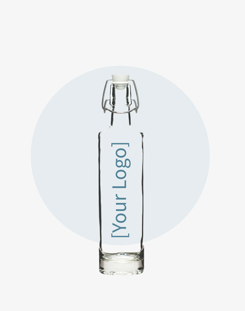 Glass drinking bottle "Clearedge"