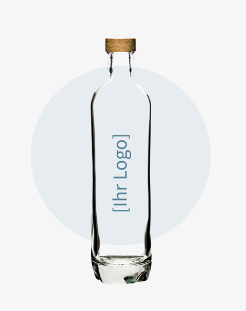 Trinkflasche aus Glas Modell "Herdamit"
