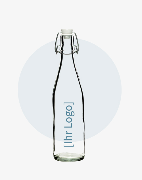 Trinkflasche aus Glas Modell "Immergern"